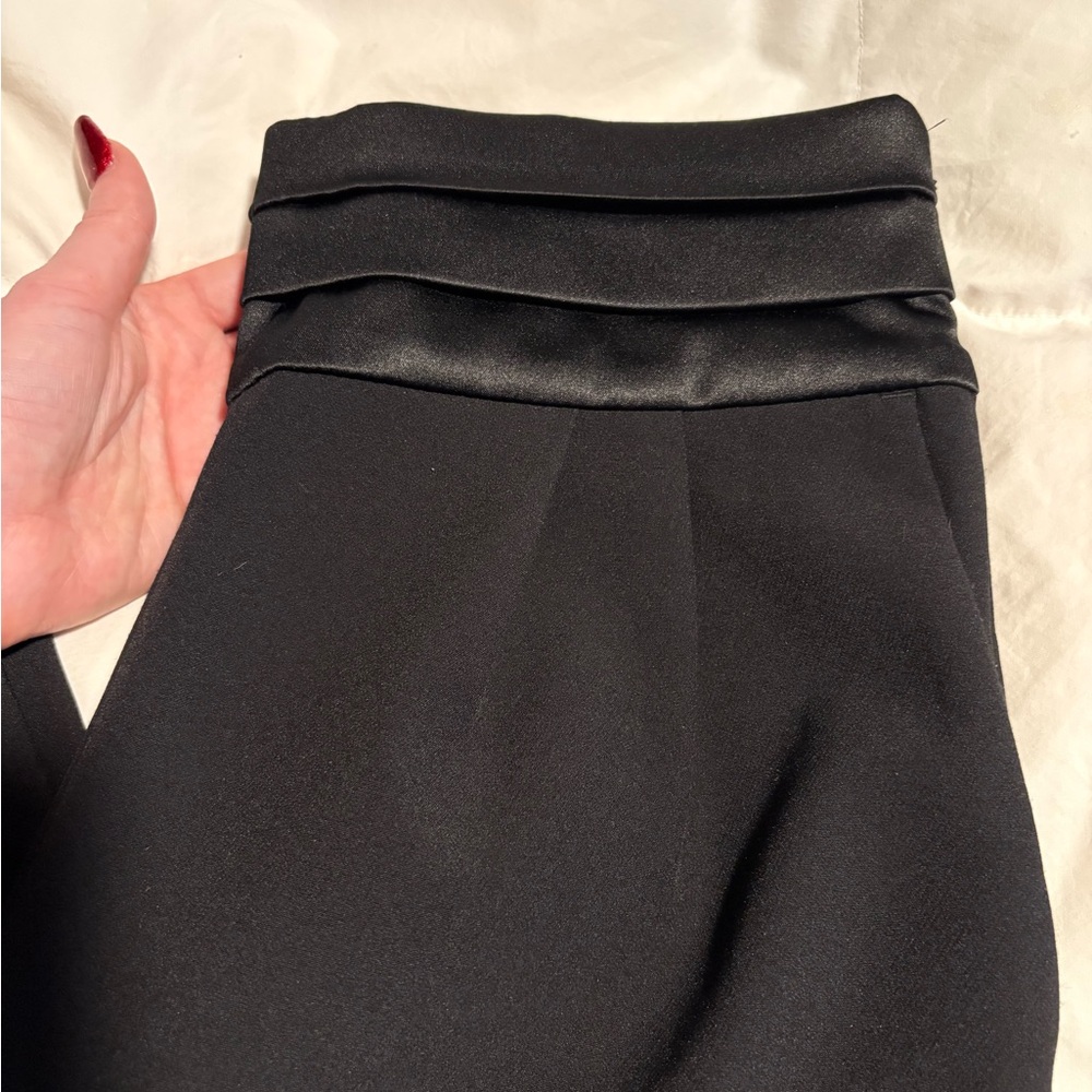 Express Black High Rise Ankle Women's Pants - Picture 2 of 7